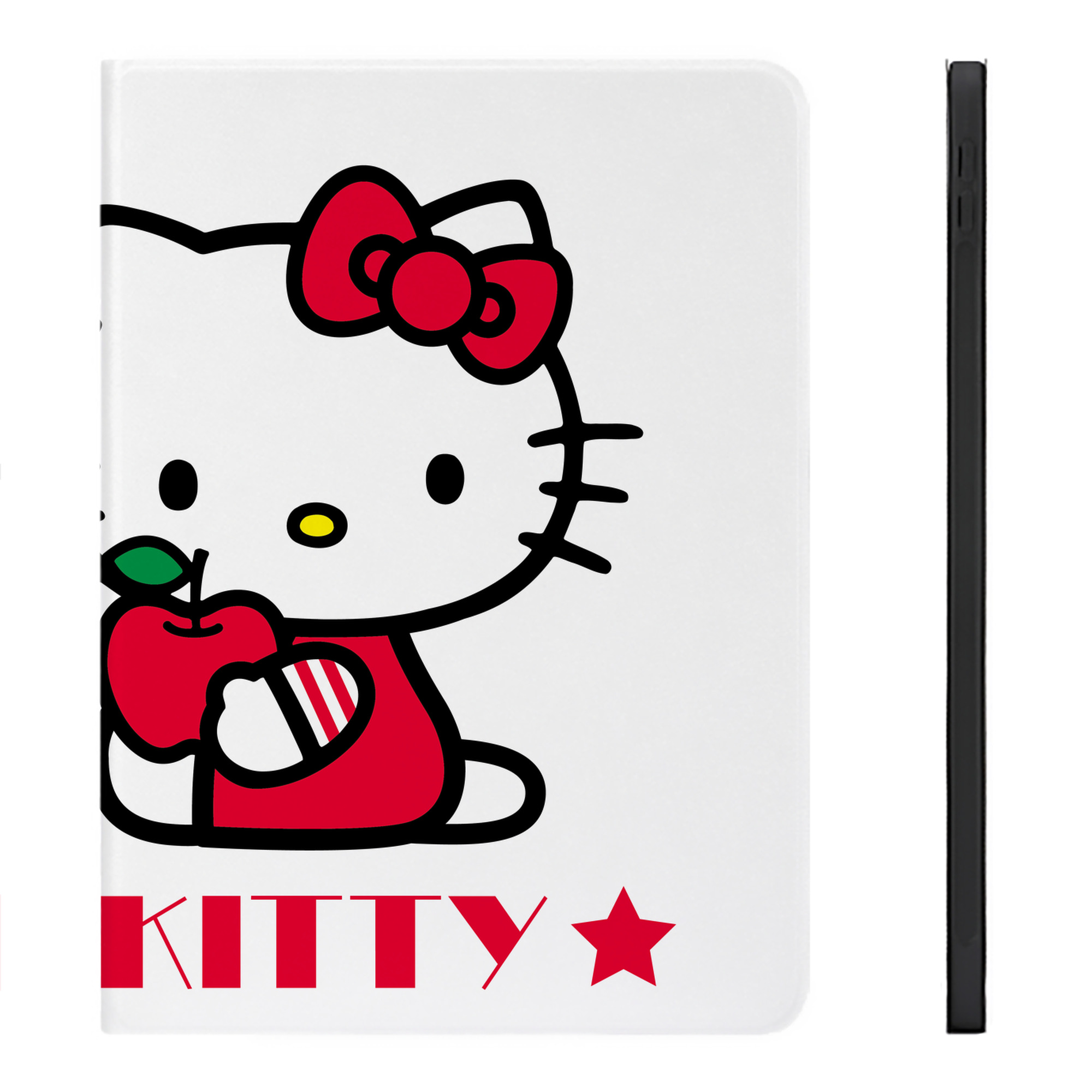 （画像用） Hello Kitty ハローキティ IPadケース ペンホルダー付き ブックスタイルデザイン